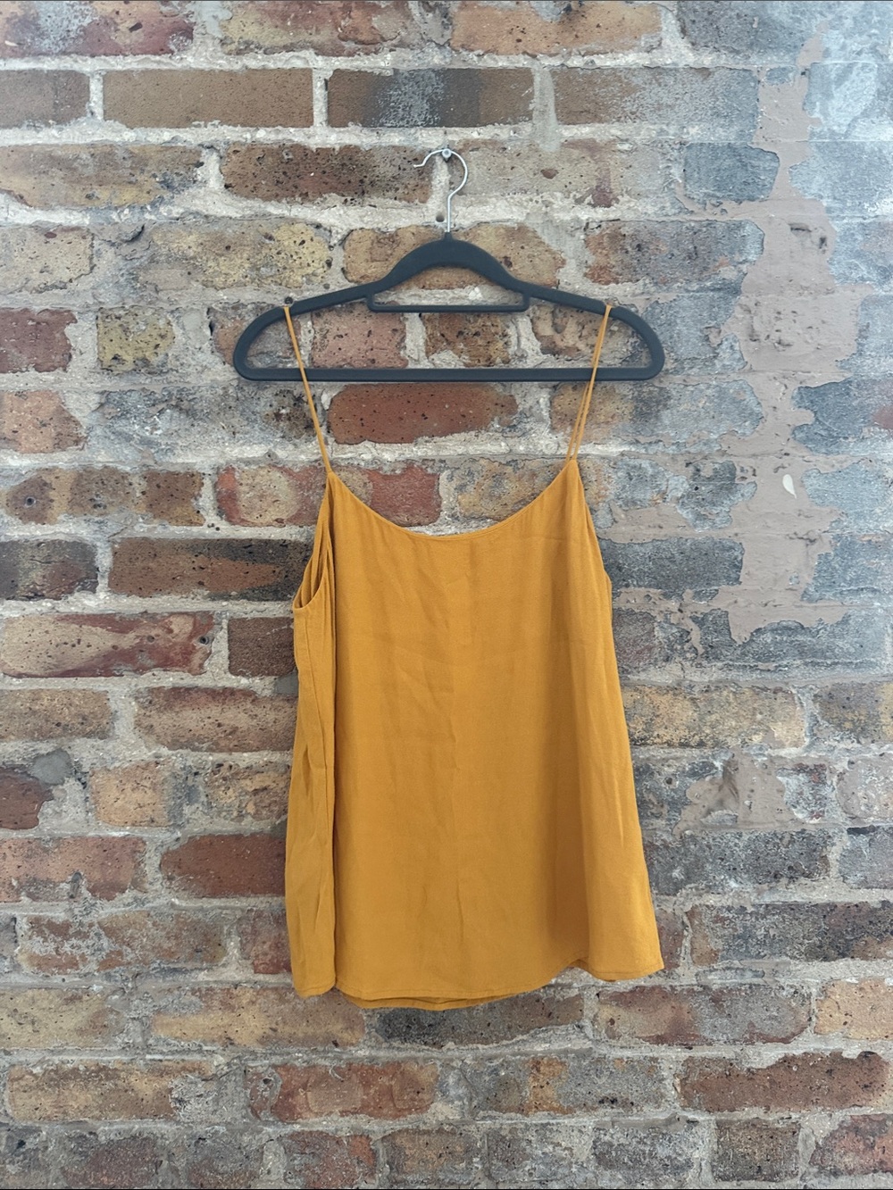 Reformation Mustard Spaghetti Strap Cami
